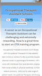Mobile Screenshot of occupationaltherapyschoolsusa.com